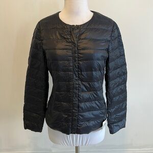 Peserico Navy Down Quilted Jacket